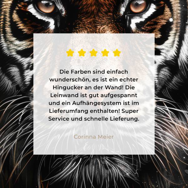 LEINWANDBILD Tiger 80 x 120 x 80 cm