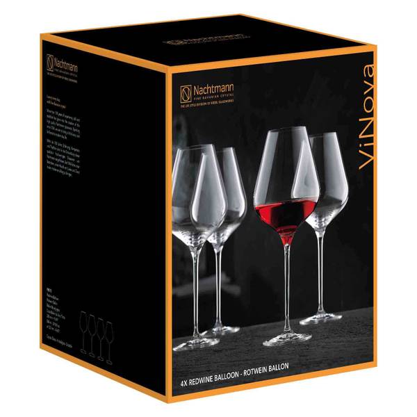 Burgundergläser ViNova 4er Set Kristallglas - 13 x 24 x 13 cm