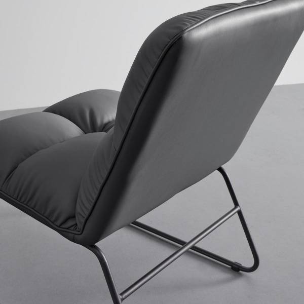 Relaxsessel ELEINA Grau - Kunstleder - 71 x 82 x 70 cm