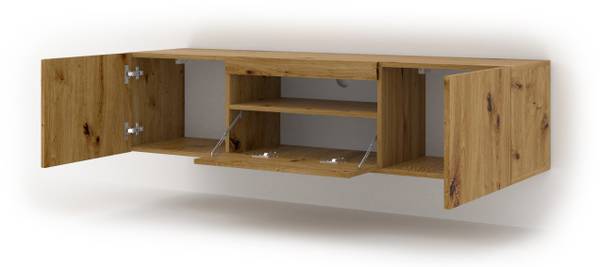 TV Lowboard Aura 150 Eiche Dekor - Breite: 150 cm