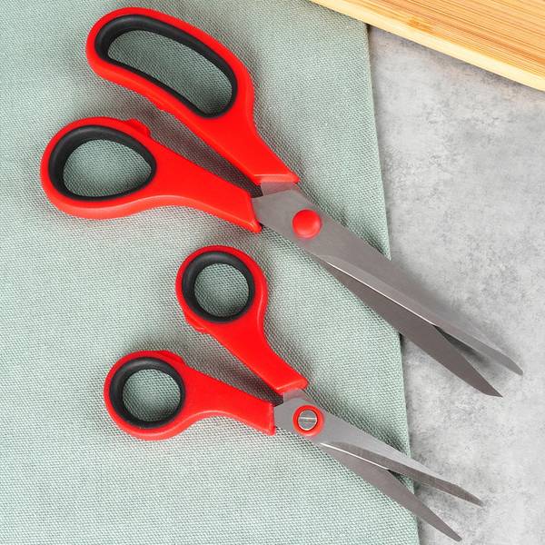 Schere 2er Set SET561 Rot - Metall - Kunststoff - 6 x 1 x 14 cm
