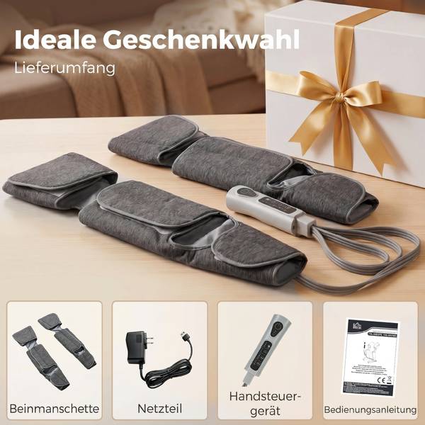Beinmassagegerät 700-202V90GY Grau - Textil - 77 x 12 x 96 cm