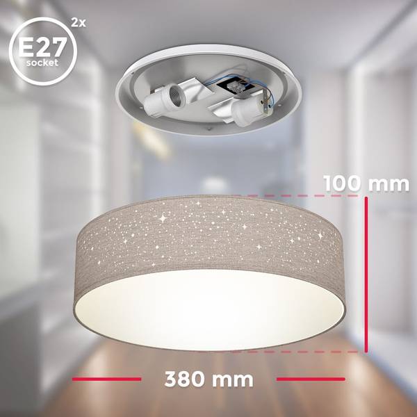 Deckenlampe BKL1348 Taupe