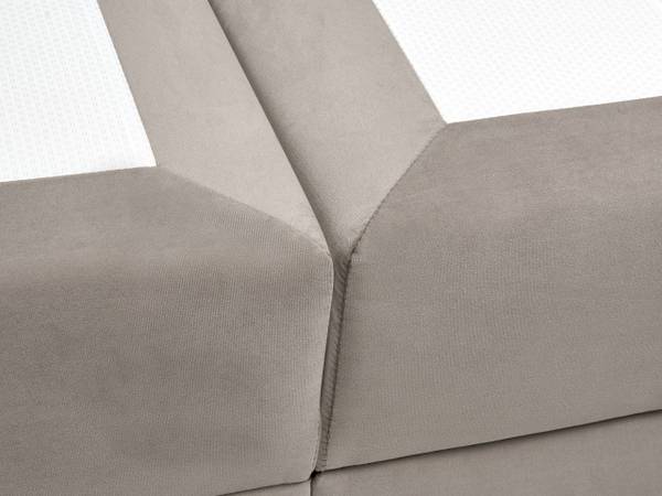 Doppelbett DAME Beige - Taupe - Liegefläche Breite: 180 cm