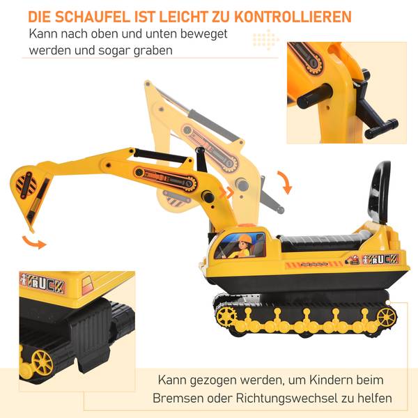 Bobbycar 370-123 Gelb - Kunststoff - 24 x 59 x 78 cm