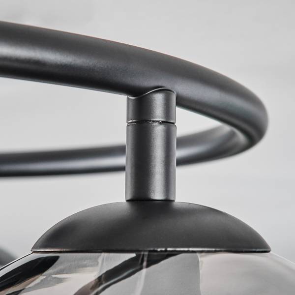 Deckenleuchte Cesaro Grau - Gelb - Metall - 16 x 16 x 16 cm