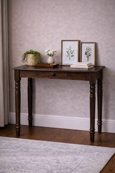 Bureau Arcadia bruin - mango - 80 x 80 x 45 cm