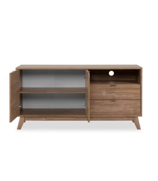 TV-Möbel BUDAPEST Braun - Holzwerkstoff - 40 x 70 x 140 cm