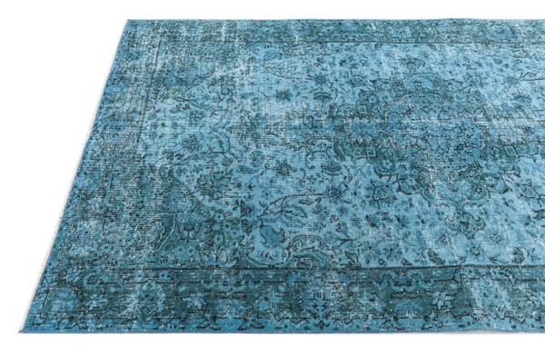 Vloerkleed Ultra Vintage CCL turquoise - wol - 160 x 1 x 272 cm