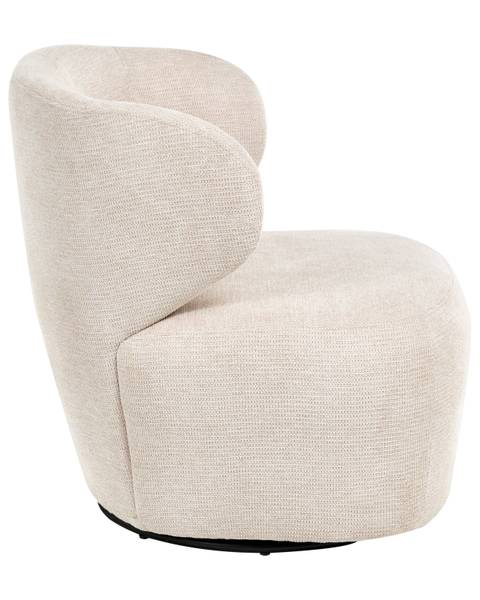 Sessel ALVDAL Beige - Schwarz - Textil - 74 x 73 x 79 cm