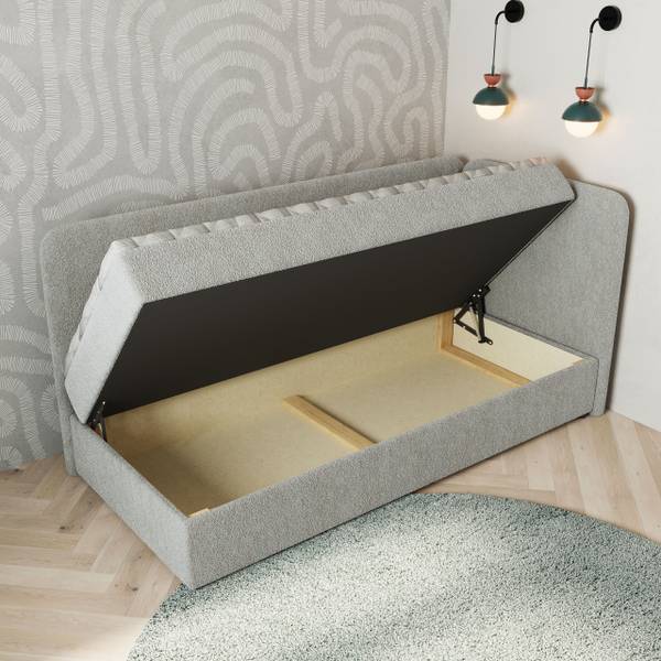 Boxspringbett GINA Hellgrau