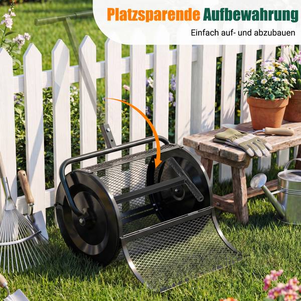 Kompoststreuer SF6870 Schwarz