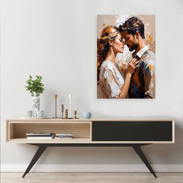 Wandbild verliebtes paar liebe 70 x 100 cm
