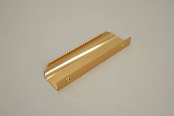 Möbelgriff Steelix 4er-Set Messing Matt - Gold - Tiefe: 35 cm