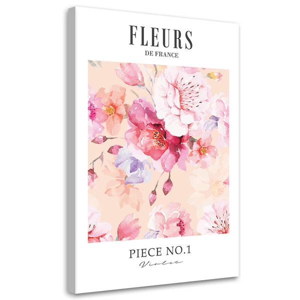 Wandbild blumen in frankreich 70 x 100 cm