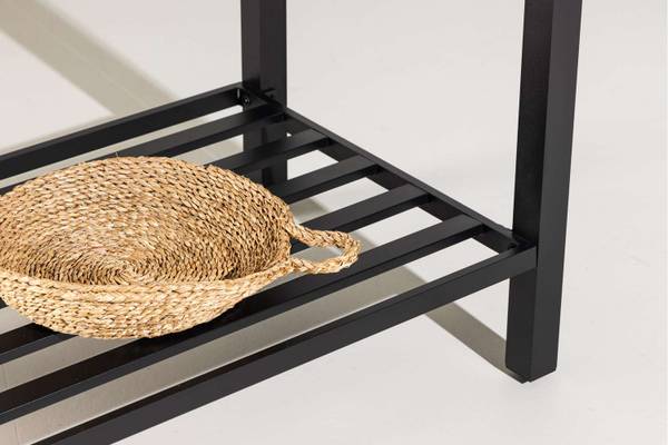 Buitenkeuken Alicante zwart - metaal - 60 x 128 x 90 cm