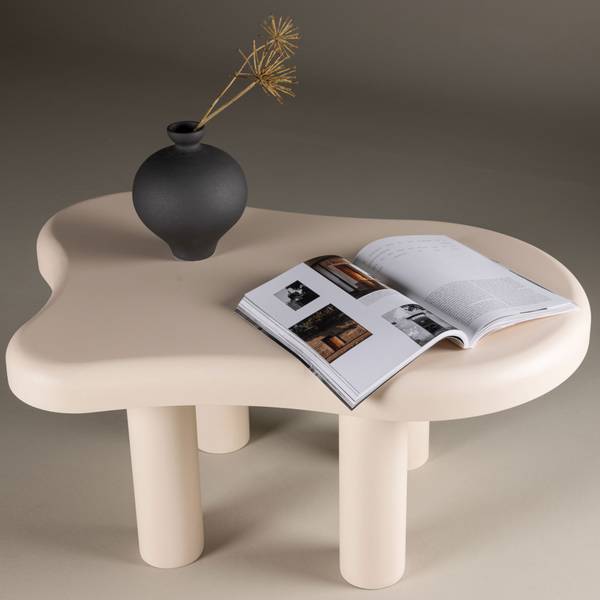 Table basse Stromstad Blanc - Bois manufacturé - 100 x 45 x 71 cm