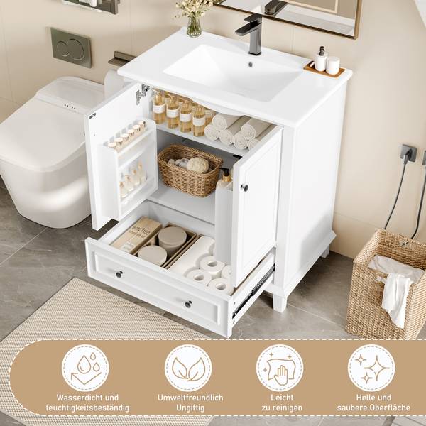 Meuble sous vasque Aphrodite Ⅱ Blanc
