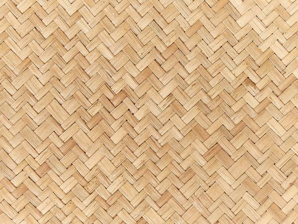 Tablett CALAYAN Beige - Blau - Rattan - 51 x 13 x 39 cm