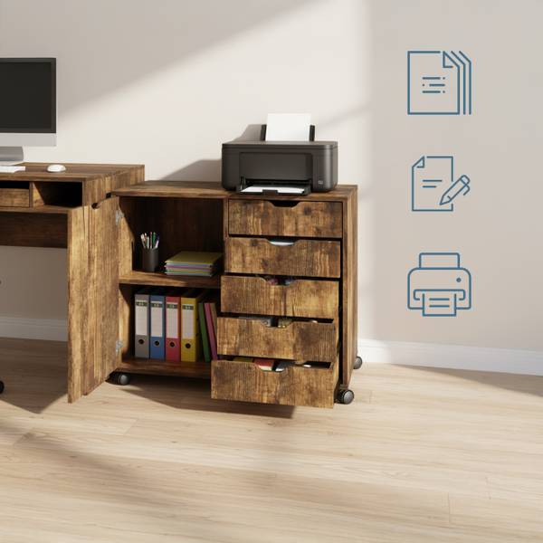 110807 Braun - Eisen - 46 x 18 x 86 cm