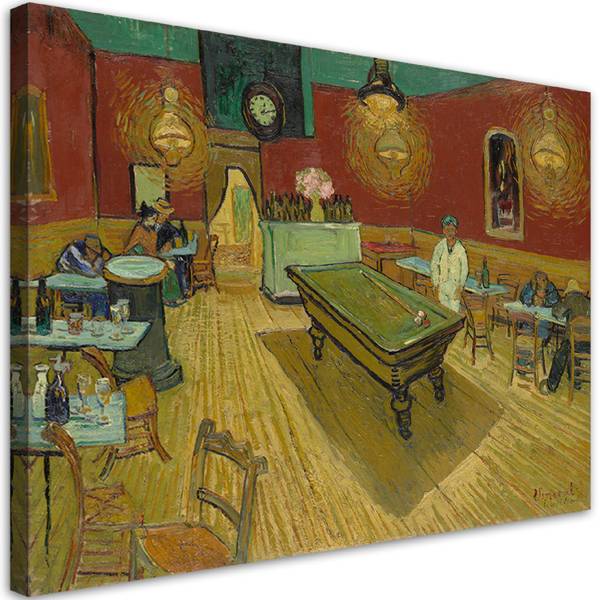 Wandbild nachtcafé vincent van gogh 120 x 80 cm