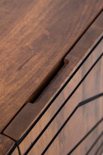 TV-Möbel  11493 Braun - Holz teilmassiv - 38 x 50 x 160 cm