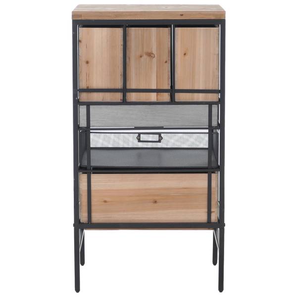 Apothekerkommode Q77 Tanne - Eisen - Zink - 46 x 85 x 35 cm