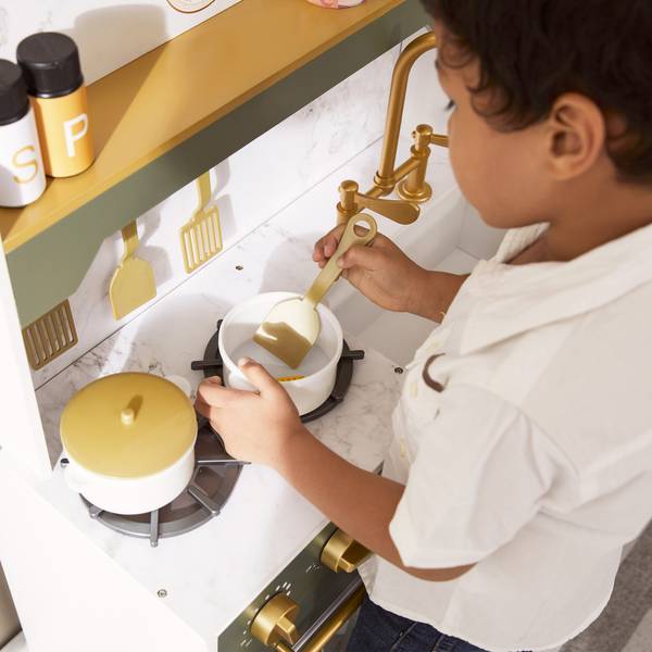 Versailles Deluxe Classic Play Kitchen Vert - Bois manufacturé - 30 x 92 x 93 cm