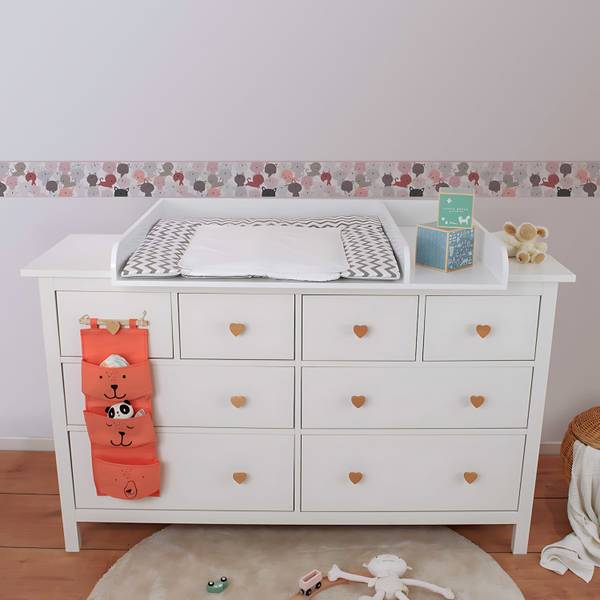 Bordüre 403741-GU Pink - Kunststoff - 15 x 500 x 1 cm