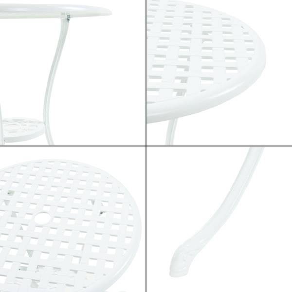Bistro-Set Vena 3-tlg. Weiß