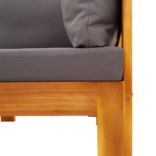 Garten Sofagarnitur 3033744-3 (4-teilig) Grau - Akazie - 68 x 64 x 68 cm