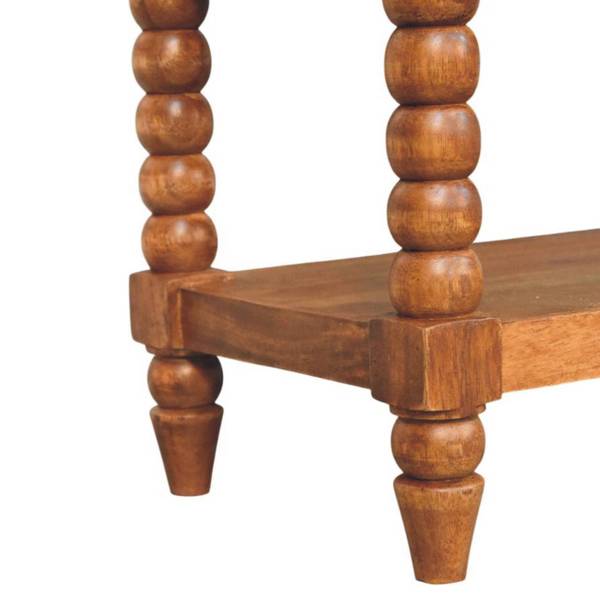 Bank Spindle bruin - mango - 90 x 55 x 35 cm