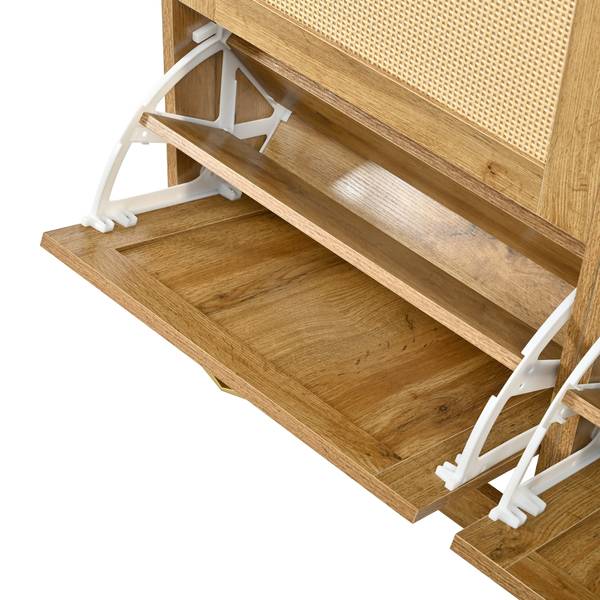 Kompaktgarderobe Coeus Ⅰ Braun - Holzwerkstoff - Glas - Metall - 100 x 180 x 26 cm