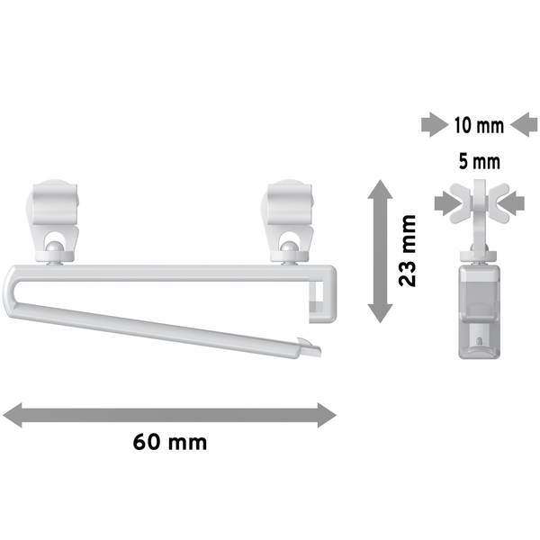 Schlaufengleiter Universal (8er Set) Kunststoff - 6 x 3 x 1 cm