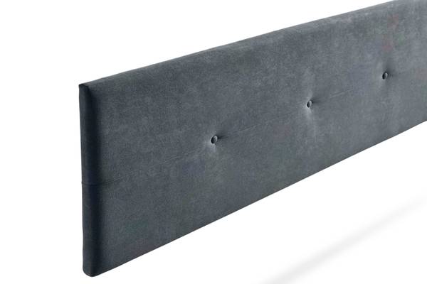 Hoofdbord NAPOLI donkergrijs - Breedte: 115 cm