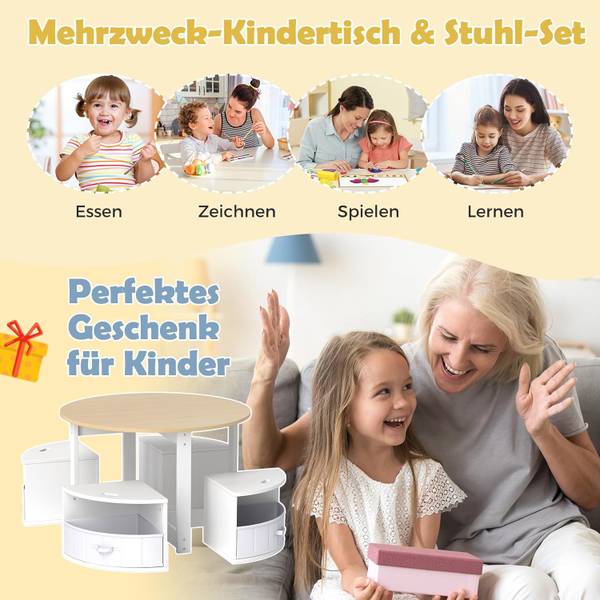 Kindersitzgruppe TK32533(5-tlg.) Braun