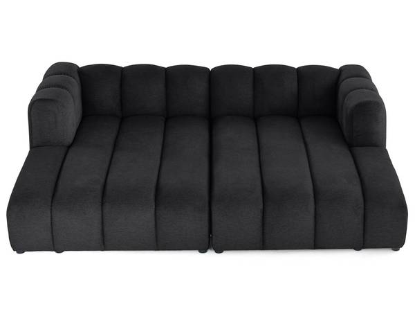 3-Sitzer Sofa DEBBIE Schwarz