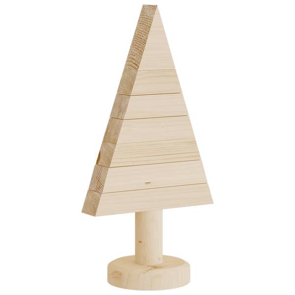 Weihnachtsbäume 2 Stk. D5017 Braun - Massivholz - 15 x 30 x 15 cm