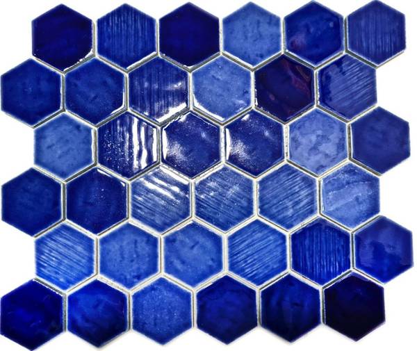 Mosaikfliesen 11K-SAN7 Blau - Keramik - 26 x 26 x 26 cm