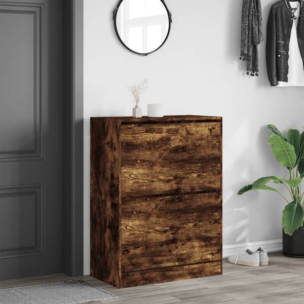 Schuhschrank 3033581-2 3214403 Raucheiche Dekor - 42 x 108 x 80 cm