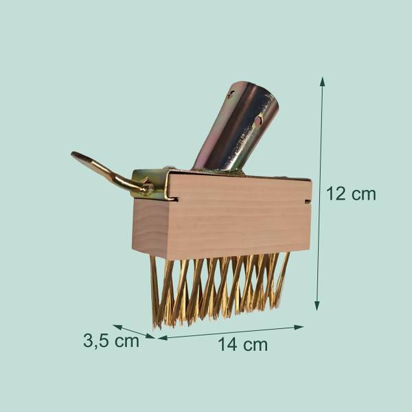 Fugenbürste Unkraut 3er Set Braun - Gold - Eisen - 14 x 12 x 4 cm