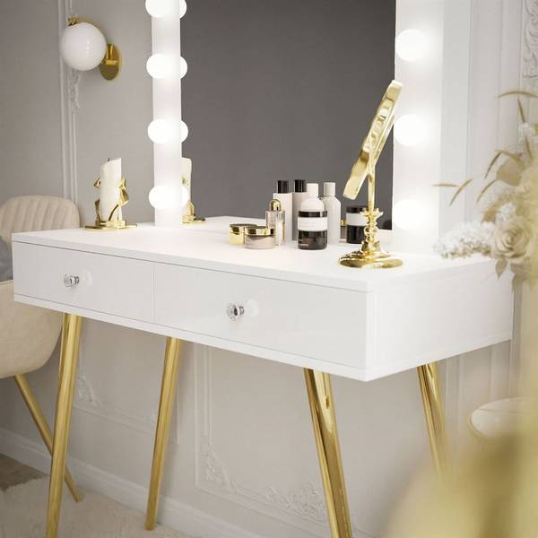 Kaptafel SIENNA hoogglans wit
