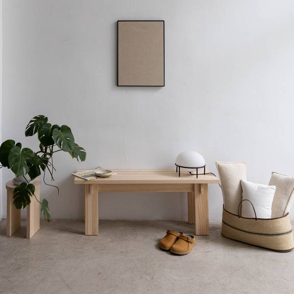 Mittlere Bank Begur Unlackiert Braun - Kiefer - 120 x 46 x 35 cm