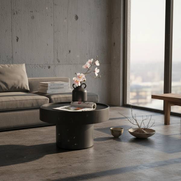 Couchtisch SETUBAL Schwarz - Eisen - 60 x 36 x 60 cm