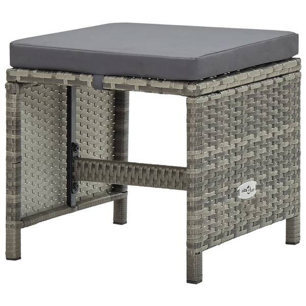 Garten-Essgruppe 3012316-10 11-teilig Grau - Polyester - Polyethylen - 109 x 74 x 167 cm