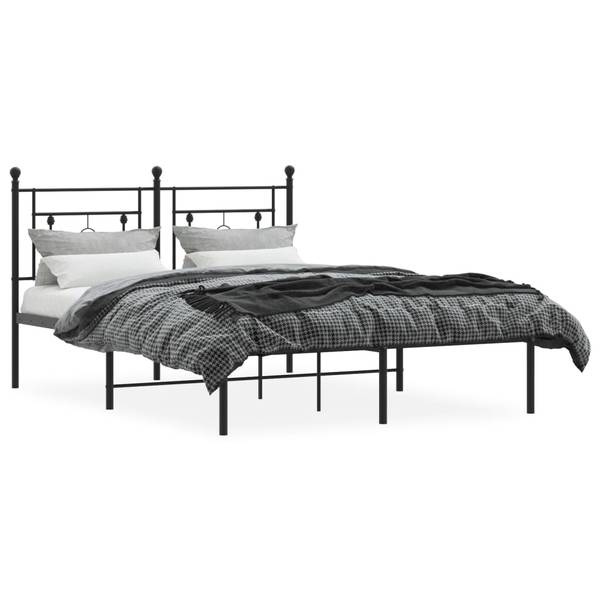 Bettgestell 3032737-2 Schwarz - 142 x 196 cm