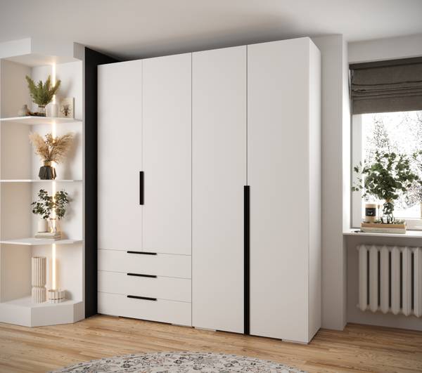 Garderobe Inova 1 Z15 Schwarz - Weiß