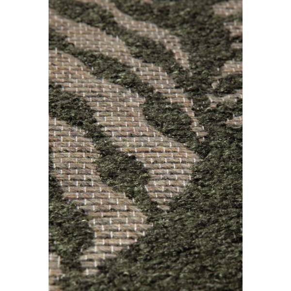 Recycelter Outdoor-Teppich Flora Grün - Textil - 200 x 1 x 290 cm