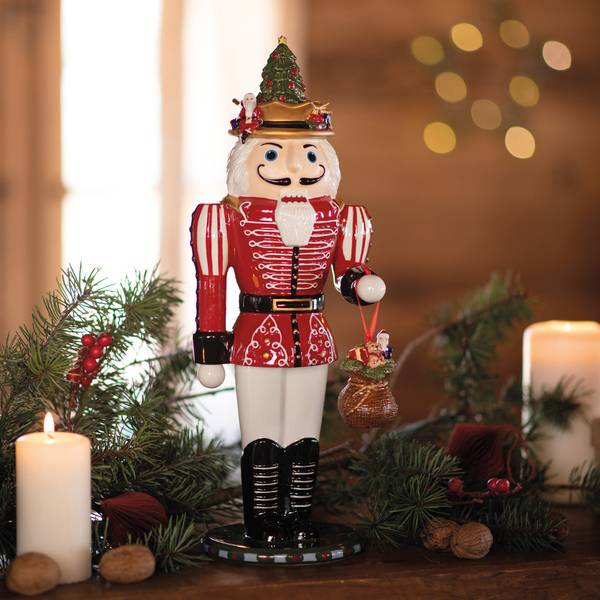 Nussknacker Christmas Toys Memory Porzellan - 13 x 37 x 14 cm