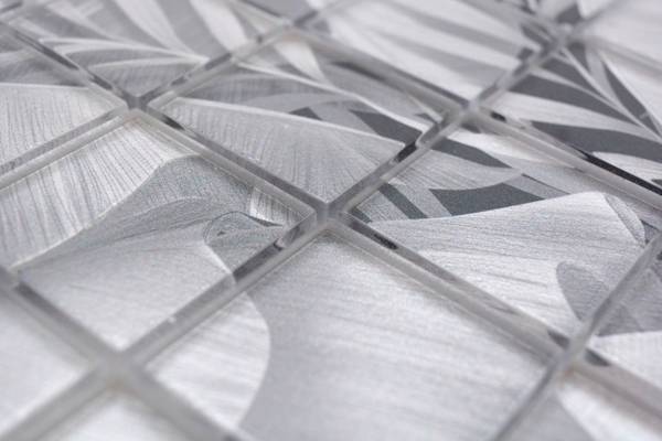 Mosaikfliesen 88-Pic03 Grau - Glas - 30 x 30 x 30 cm